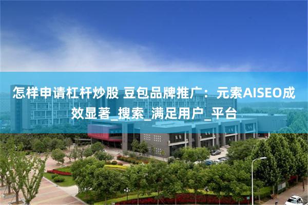 怎样申请杠杆炒股 豆包品牌推广：元索AISEO成效显著_搜索_满足用户_平台