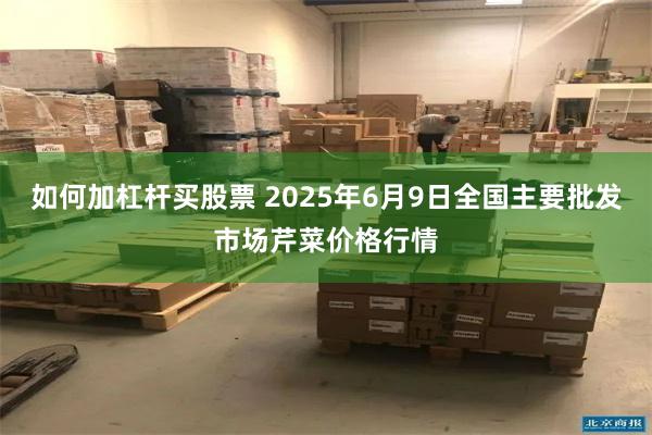 如何加杠杆买股票 2025年6月9日全国主要批发市场芹菜价格行情